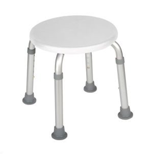 Adjustable Height Bath Stool White | Drive Medical