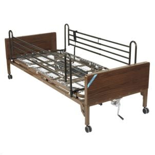 Delta Ultra Light Semi Electric Bed with Full Rails by Drive Medical