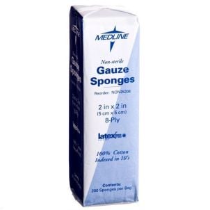 Medline Woven Non Sterile Gauze Sponges NON25208H
