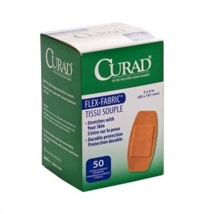 Case of Medline CURAD Fabric Adhesive Bandages Natural NON25524Z