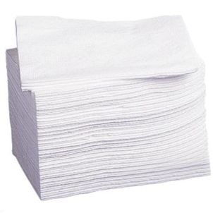 Case of Deluxe Dry Disposable Washcloths - White | 500