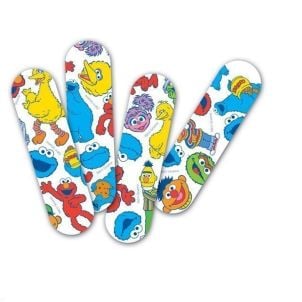 Box of Medline CURAD Sesame Street Adhesive Bages Cartoon NON47070Z