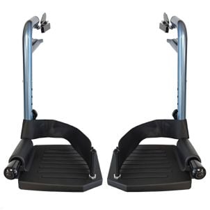 Nova Foot Rest, Blue (Pair) For 329b Transport Chair, Part Number CH-31921