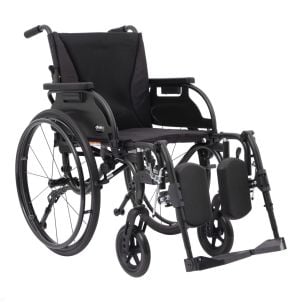 Black Nitro Cruise Wheelchair by Drive Medical, NW16FBADABK-ELR