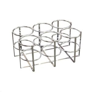 E D or C Tank Economy Oxygen 6 Cylinder Rack by Drive Medical
