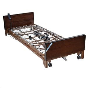 Delta Light Full Electric Low Hospital Bed + Mattress 15235bv-pkg-1-t