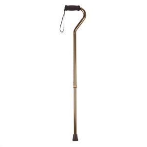 Drive Medical rtl10307 Foam Grip Offset Handle Walking Cane, Bronze