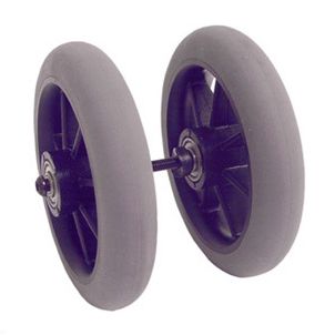Nova Wheel Assembly For 4200 Push Down Brake - 2 Wheels & Axle Assembly P4200WA