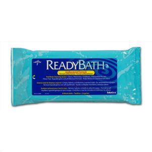 Pack of 8 Medline ReadyBath LUXE Total Body Cleansing Heavyweight Washcloths MSC095100H