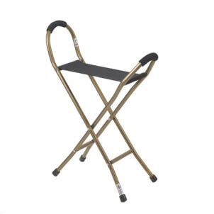 Drive Folding Cane with Sling Style Seat, Lightweight Drive Medical rtl10360