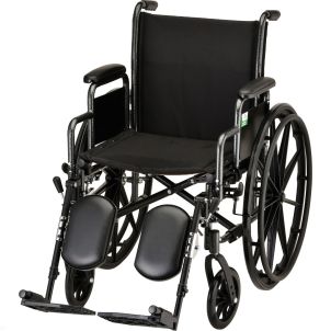 HAMMERTONE WHEELCHAIR- 18 INCH WITH DETACHABLE ARMS & ELEVATING LEGREST by Nova