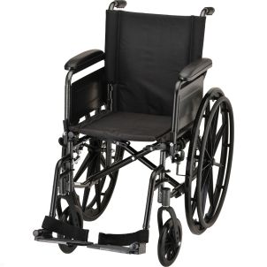 HAMMERTONE WHEELCHAIR- 16 INCH LIGHTWEIGHT WITH FLIP BACK FULL ARMS & SWINGAWAY FOOTREST by Nova