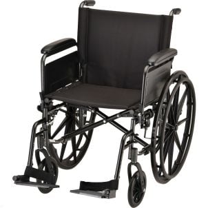 HAMMERTONE WHEELCHAIR- 20 INCH LIGHTWEIGHT WITH FLIP BACK FULL ARMS & SWINGAWAY FOOTREST by Nova