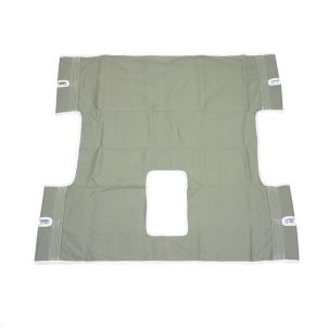 Bariatric Heavy Duty Canvas Sling Commode Cutout 