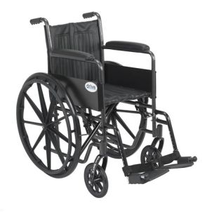 Silver Sport 2 Wheelchair with Swing Away Footrest by Drive Medical