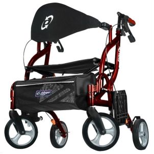 Airgo Fusion F18 Side-Folding Rollator & Transport Chair by Hugo 700-938