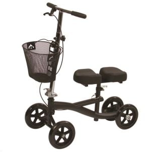 Black Steel Knee Scooter - Roscoe Medical