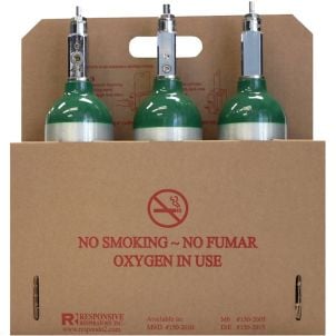 M6 Cardboard Cylinder Carrying Tote - Roscoe Medical