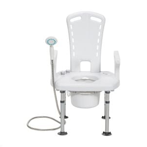 PreserveTech Aquachair Bathing System with Bidet by Drive Medical, RTL12A004-WH