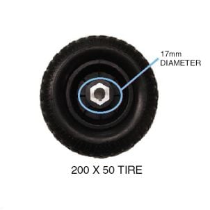 Phoenix Scooter Rear Wheel Assembly Drive Medical S31132B-HD