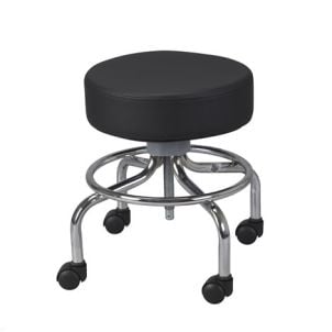 Drive Wheeled Round Rolling Stool | 4" Padding