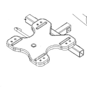 Titan Seat Plate (VW serial #) Drive Medical C07-072-01001