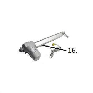 Hi/Lo Actuator PrimeCare Hospital Bed 1752 Drive Medical SP01-79323