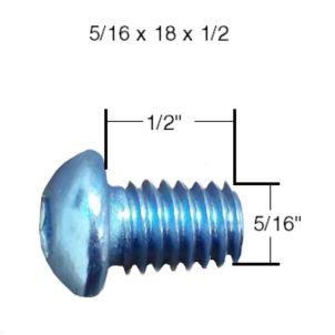 PrimeCare Bed 902 Head Board Adjustment Length Mounting Bracket Bolt Drive Medical SP01-KBCZ31C50 (#17)