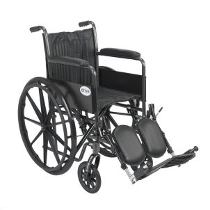 Silver Sport 2 Wheelchair with Elevating Foot Rest by Drive Medical