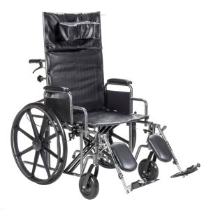 HD Silver Sport Reclining Wheelchair 24" by Drive Medical, SSP24RBDDAV