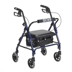 Junior Rollator Padded Seat Blue Drive Medical