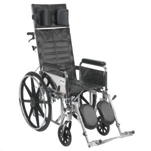 Sentra Reclining Wheelchair Detachable Full Arms 