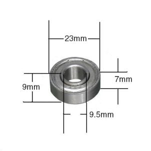 8" Rear Wheel Bearing Drive Medical STDS002050