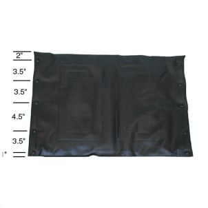 Black Seat Upholstery for Sentra EC Wheelchair 24 Inch Wide STDS1S2654