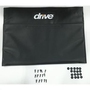 Back Upholstery 24"x18" Sentra HD Wheelchair Drive STDS2333BLK