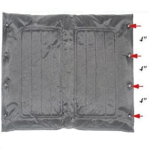20" Seat Upholstery Polyfly Wheelchair Drive Medical STDS2A1620