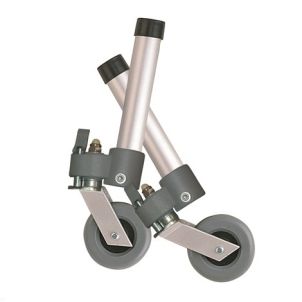 Swivel Wheel with Lock & Two Sets of Rear Glides