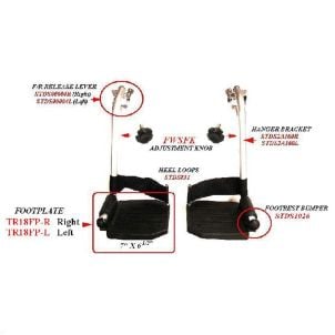 Right Foot Plate for Poly Fly Wheelchair by Drive Medical TR18FP-R