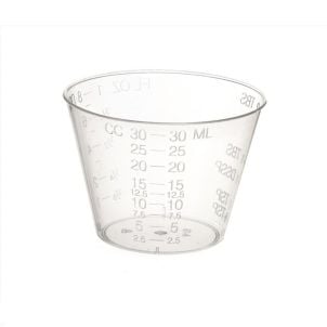 Tube of 100 Medline Non Sterile 1 OZ Plastic Medicine Cups DYND80000H