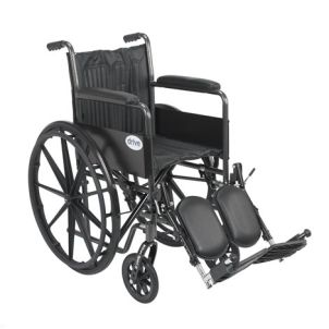 Silver Sport 2 Wheelchair with Elevating Foot Rest by Drive Medical