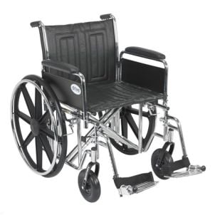 Sentra EC Heavy Duty Wheelchair Detachable Full Arms