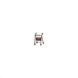 VIBE 6S STEEL FRAME ROLLING WALKER - RED by Nova