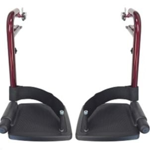 Footrests for Red 332, 330, 349 Transport Chairs by Nova VT-F100R