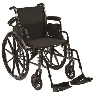 Silver Steel Reliance III Wheelchair - Roscoe Medical