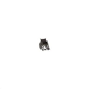 HAMMERTONE WHEELCHAIR- 18 INCH LIGHTWEIGHT WITH FLIP BACK DETACHABLE ARMS & SWINGAWAY FOOTREST 