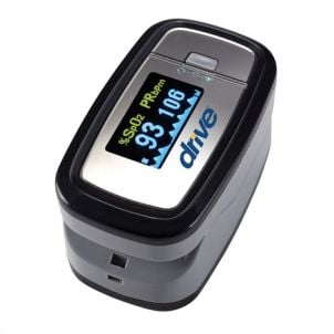 Drive Medical View SPO2 Deluxe Pulse Oximeter | Batteries Included