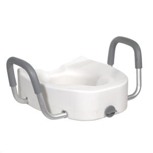 Universal Raised Toilet Seat with Arms by Drive Medical 12013 