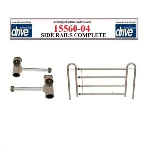 Competitor Bed Side Rails W/ Side Rails Receivers Replacement Drive Medical 15560-04