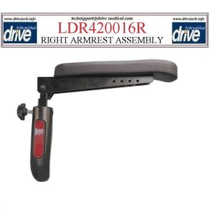 Cobalt Power Chair Right Arm Assembly Drive Medical LDR420016R