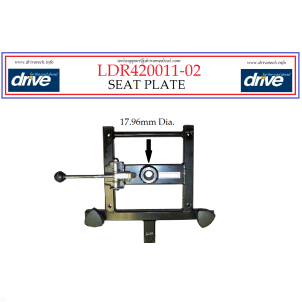 Cobalt Power Chair Seat Plate (17.96mm) Drive Medical LDR420011-02